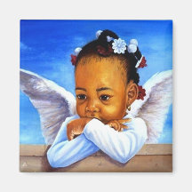 Precious Baby Angel African American Cherub