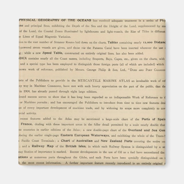 Aimant Préface Nouvel atlas marin mercantile (Devant)