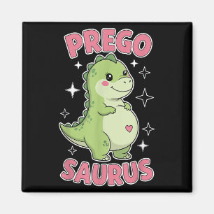 Aimant Pregosaurus Cute Retro Mommy Dinosaur Grossesse An