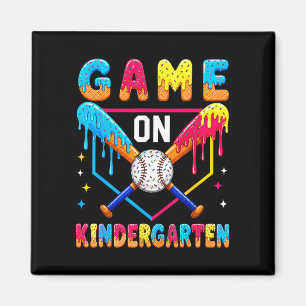 Aimant Premier jour de baseball en maternelle pour garçon