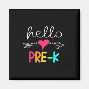 Aimant Premier Jour De Pré K Hello Byck À L'Enseignant De
