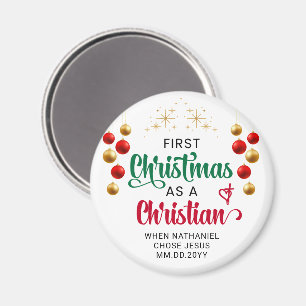 AIMANT PREMIER NOËL COMME NOUVEAU CHRÉTIEN