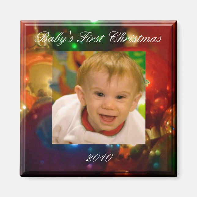 Aimant Premier Noël du bébé (Devant)