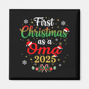 Aimant Premier Noël en tant que Oma 2025 Nouvelle Maman X