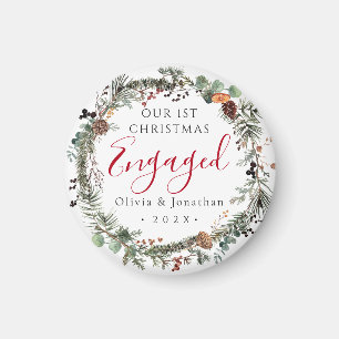 Aimant Premier Noël Engagé Verdure Wreath Photo