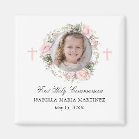 Première communion Photo Rose Croix Fleur Favorise