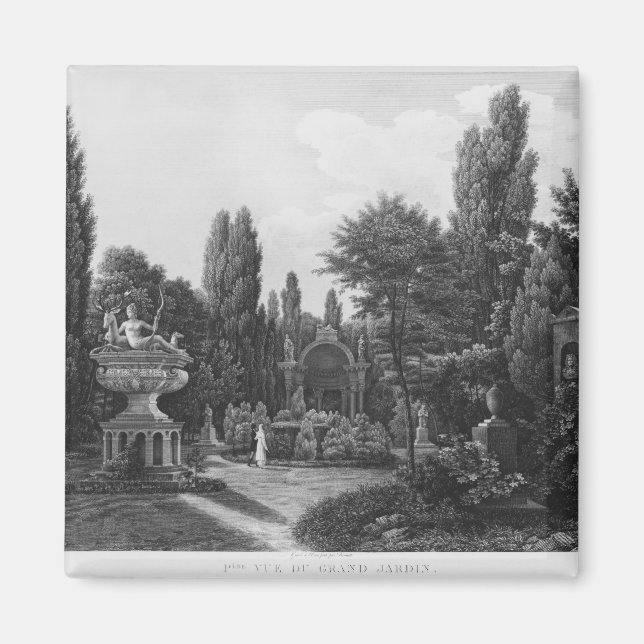 Aimant Première vue sur le grand jardin (Devant)