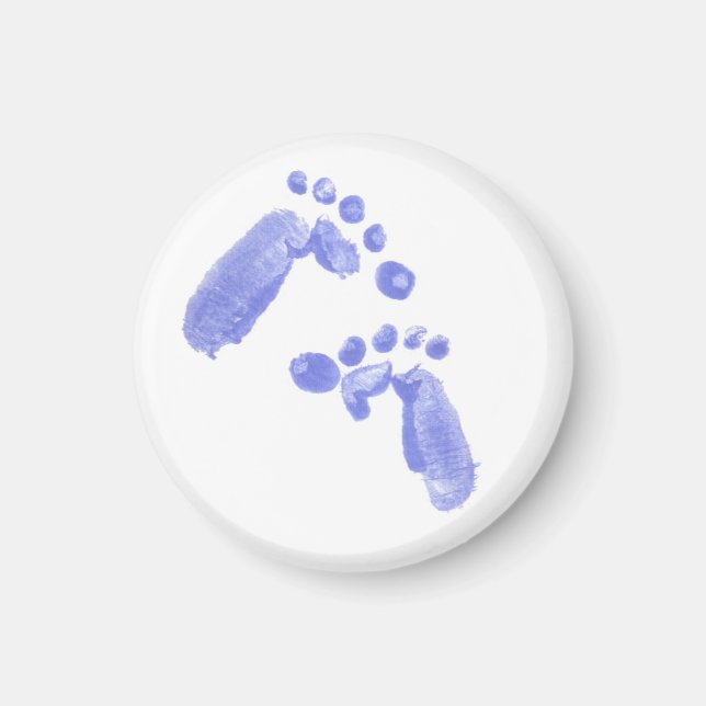 Aimant Premières étapes du bébé dans l'eau Pieds de bébé  (Devant)