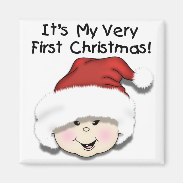 Aimant Premiers Noël Asiatique Baby Tshirts et cadeaux (Devant)