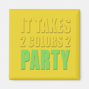 Aimant Prend 2 à partie des couleurs 2 le jaune vert