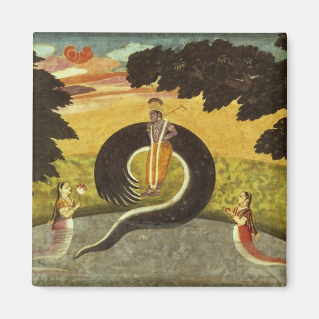 Aimant Présentation de Kaliya, Basohli, Pahari (Devant)