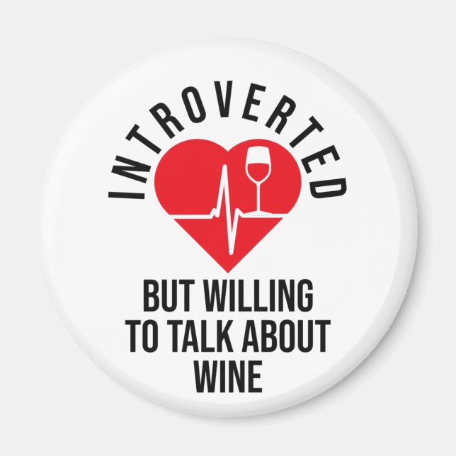 Aimant Présenté, mais prêt à parler de l'aimant du vin (Devant)
