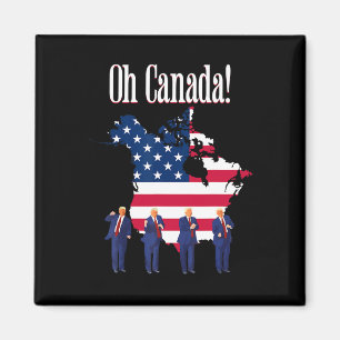 Aimant Président Trump Dance Oh Canada Carte Drapeau amér