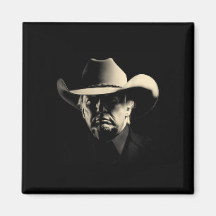 Aimant Président Trump Head Cowboy Usa 2024 Vote