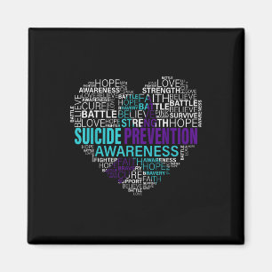Aimant Prévention du suicide Sensibilisation Lutte Espoir