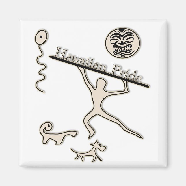 Aimant Pride hawaïenne (Devant)