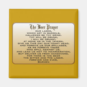 Aimant Prière de bière