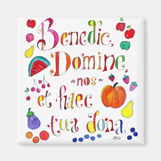 Aimant Prière de grâce latine - Bénissez-nous ô Seigneur