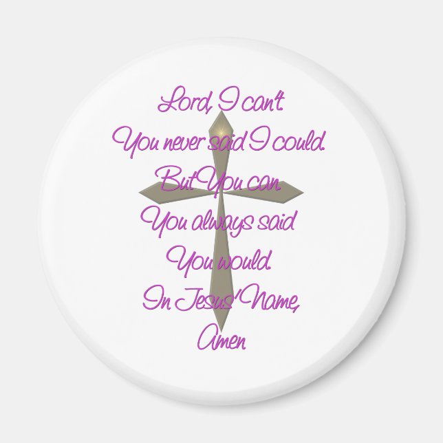 Aimant Prière Jésus (Devant)