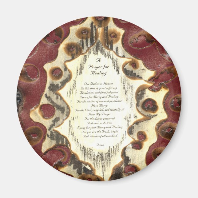 Aimant Prière pour la guérison (Devant)