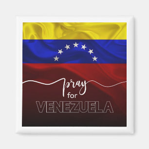 Aimant Priez pour le Venezuela – Drapeau Vénézuélien Desi