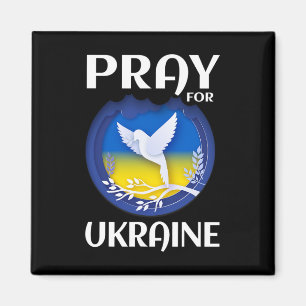 Aimant Priez pour l'Ukraine Soutenez l'Ukraine
