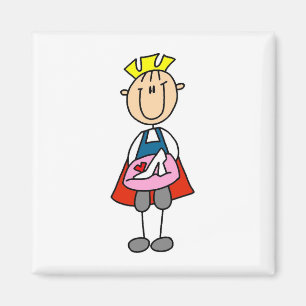 Aimant Prince Avec Chaussures en Verre et des cadeaux