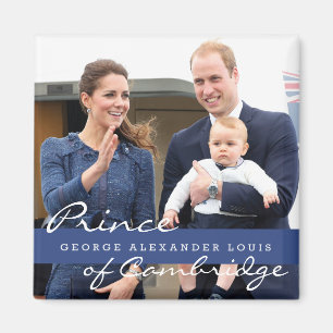Aimant Prince George - William et Kate