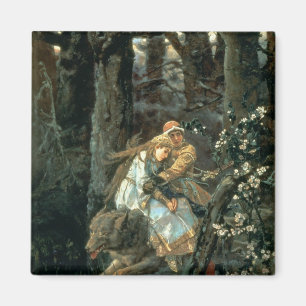 Aimant Prince Ivan sur le loup gris, 1889