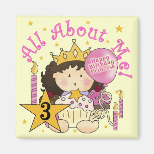 Aimant Princess All About Me 3e Anniversaire Tshirts