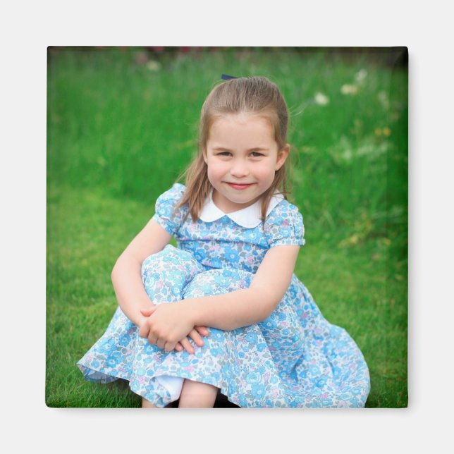 Aimant Princess Charlotte - Quatrième anniversaire (Devant)