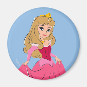 Aimant Princesse Aurora Plutôt en rose
