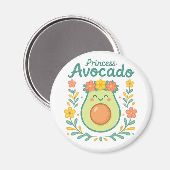 Aimant Princesse Avocado (Recto/Verso)