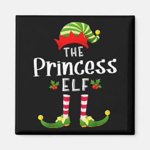 Aimant Princesse de l'Elf de Noël Pyjama assorti X-mas Pa