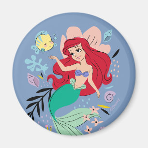 Aimant Princesse Disney Ariel et les animaux marins