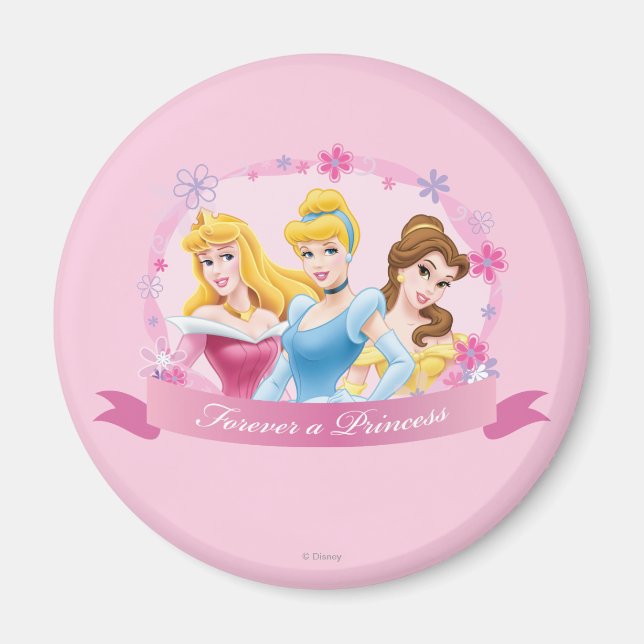Aimant Princesse Disney | Aurora, Cendrillon et Belle (Devant)
