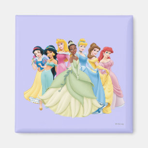 Aimant Princesse Disney  Aurora, Tiana, Cendrillon Centre