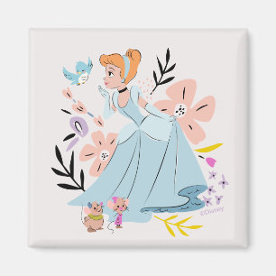 Aimant Princesse Disney   Cendrillon & Animaux