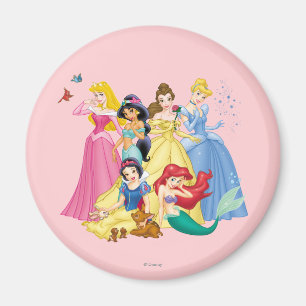 Aimant Princesse Disney   Oiseaux et animaux