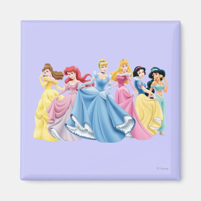 Aimant Princesse Disney | Tenir les robes (Devant)