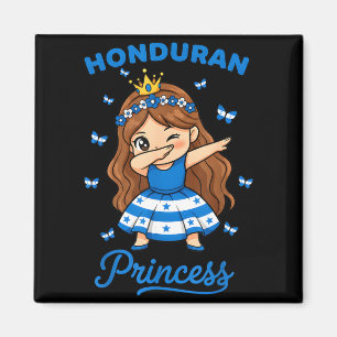 Aimant Princesse hondurienne faisant un dab, jolie fille 