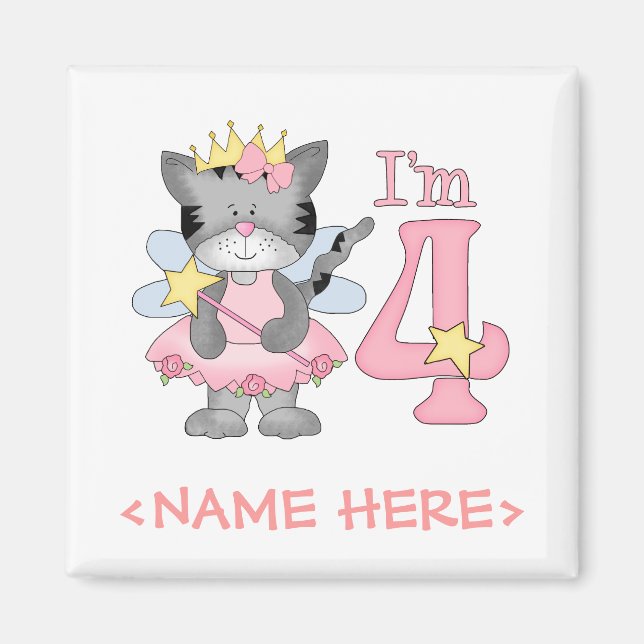 Aimant Princesse Kitty 4e anniversaire (Devant)