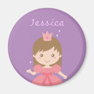 Aimant Princesse mignonne, rose pour de petites filles