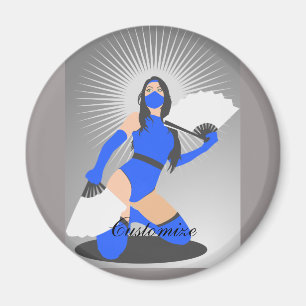 Aimant Princesse Thunder_Cove, guerrière masquée