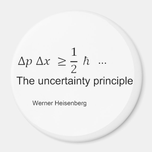 Aimant Principe d'incertitude (Devant)
