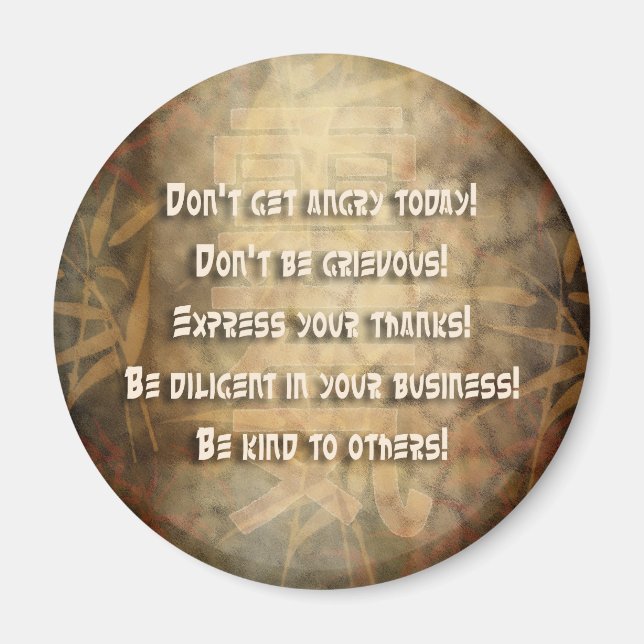 Aimant Principes de REIKI Usui (Devant)