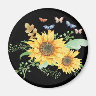 Aimant printemps tournesol