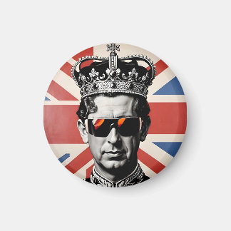 Aimant prise d'union du bouton d'insigne roi Charles iii