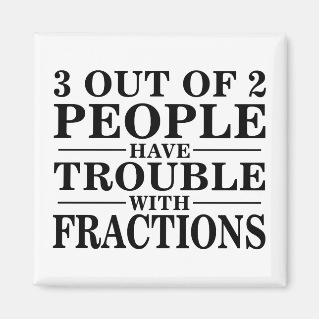 Aimant Problème Avec Les Fractions (Devant)