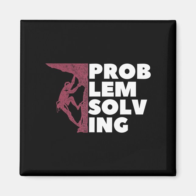 Aimant Problème Résoudre Climber Cadeau Rock Escalade Bou (Devant)